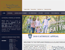 Tablet Screenshot of portlandcatholic.org